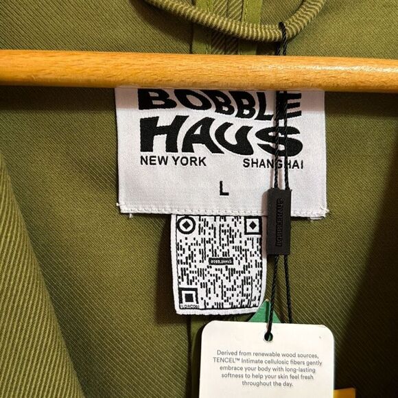 Bobblehaus Tencel Ombré Green Women’s Blazer Jacket Large - Picture 2 of 6